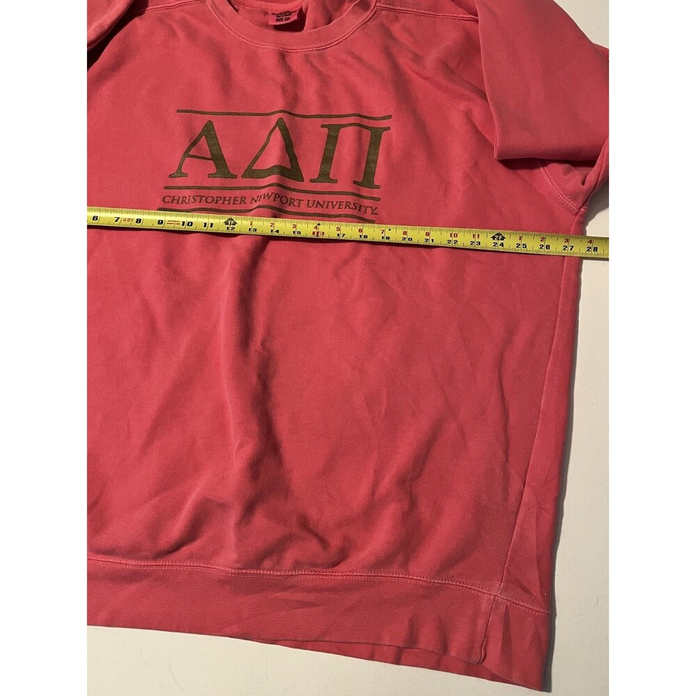 Alpha Delta Pi Comfort Colors Coral Sweatshirt XXL ADPI Christopher Newport Soft - Picture 8 of 10